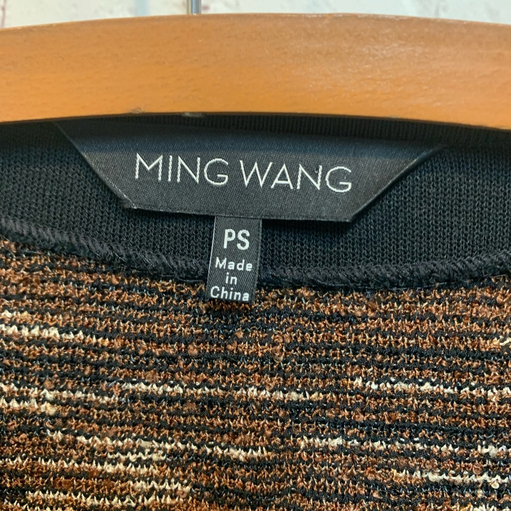 Ming Wang Black and Brown Tweed Blazer Size PS - Picture 2 of 5